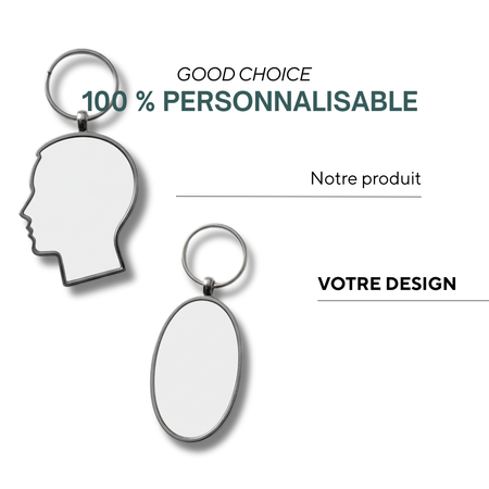 Châteauroux | Porte-clés promotionnel réfléchissant (disponible en 11 couleurs ).