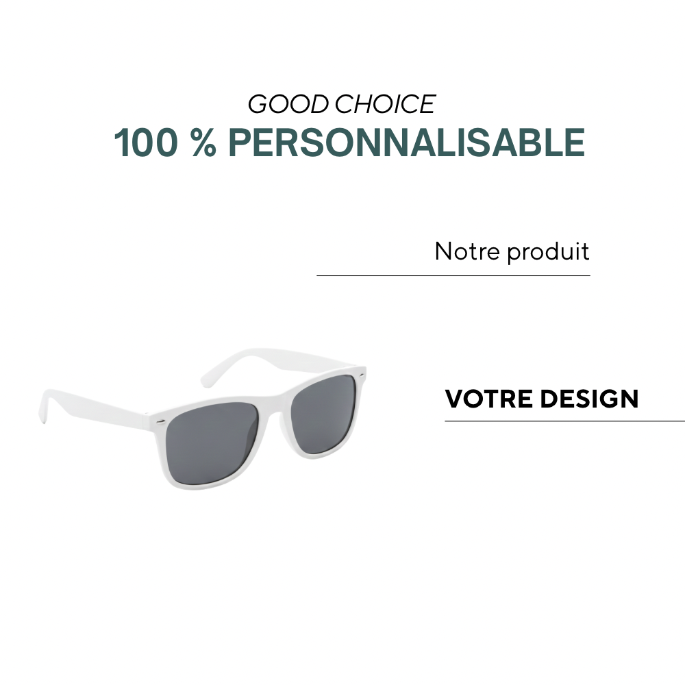 Combloux | Lunettes de soleil entièrement personnalisées en PC et bambou (UV400)