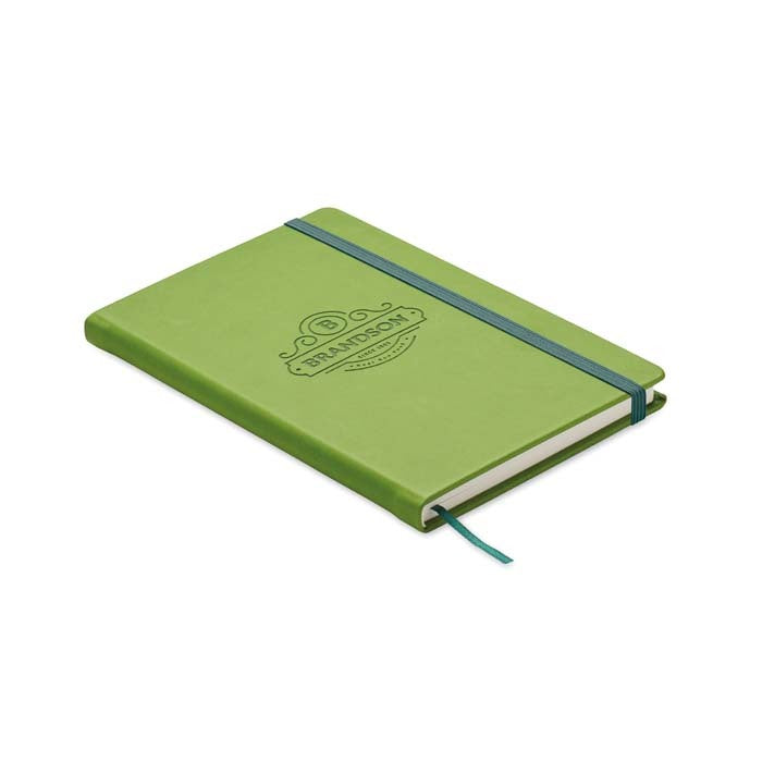 Cagliari | Cahier à couverture rigide en cuir PU de taille spéciale avec feuilles imprimées selon votre design.