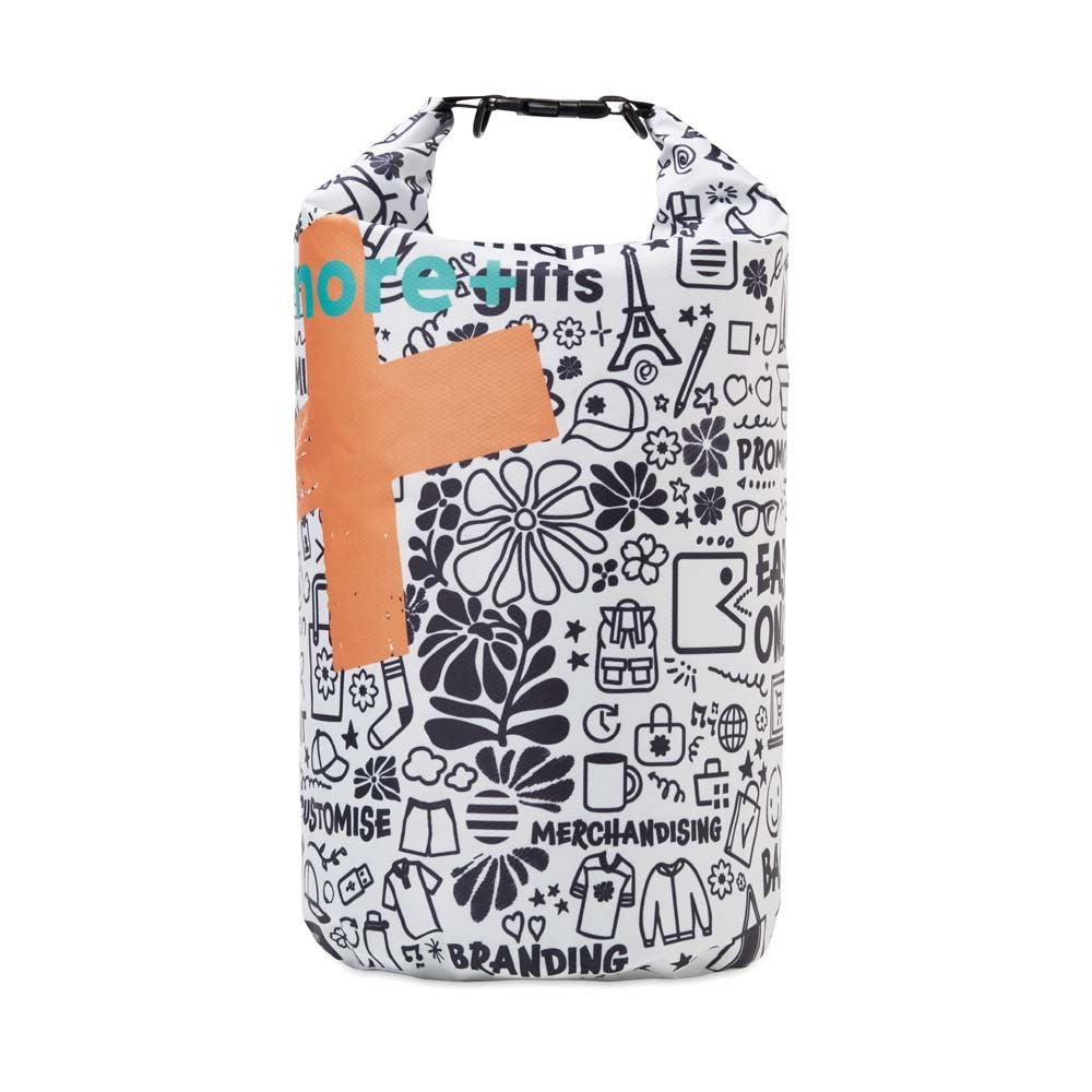 Valmorel | Sac étanche de 10 L en tissu ripstop RPET, design à 360°.