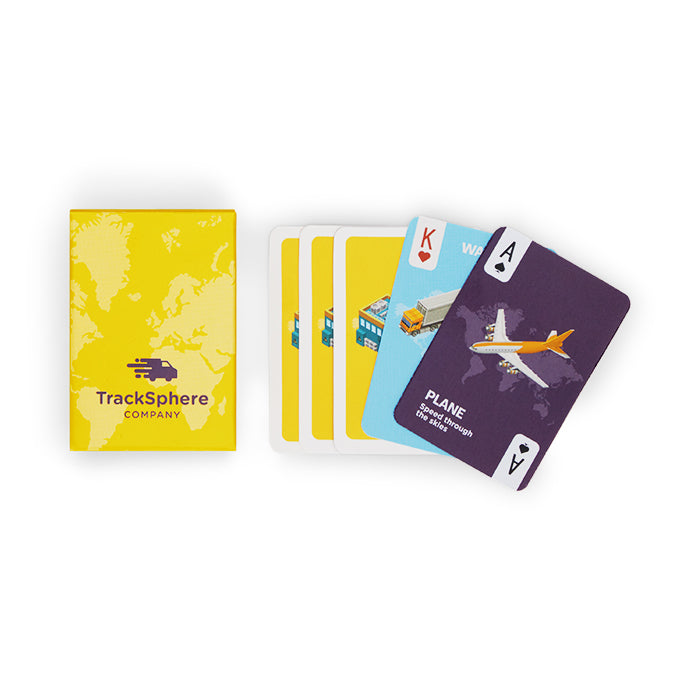 León | 54 cartes de jeu de voyage avec votre dessin sur les deux faces.