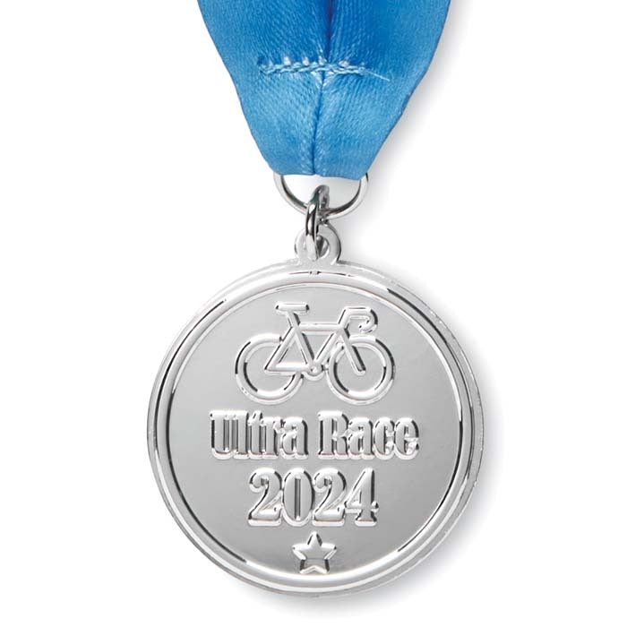 Gérardmer | Médaille en relief en fer avec rubans cousus en V.