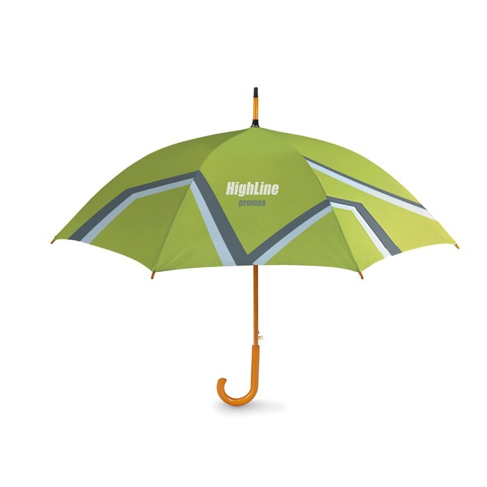 Pamiers | Parapluie ouverture auto mât et poignée bois.⌀102cm/23″.
