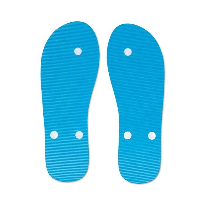 Font-Romeu | Tongs simple épaisseur avec votre logo estampillé ou imprimé sur la semelle.