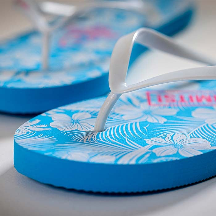Font-Romeu | Tongs simple épaisseur avec votre logo estampillé ou imprimé sur la semelle.