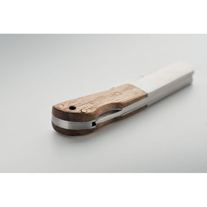 Funchal | Couteau pliable en acacia inoxydable