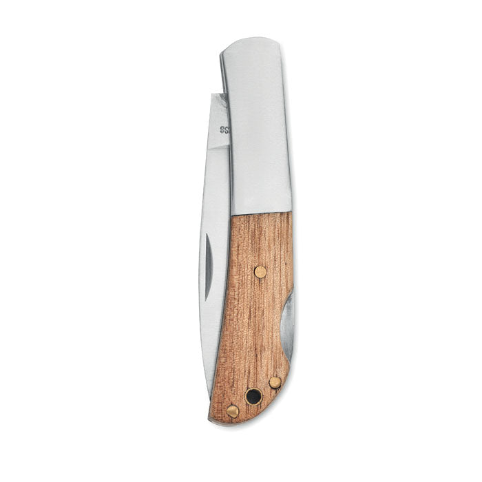 Funchal | Couteau pliable en acacia inoxydable