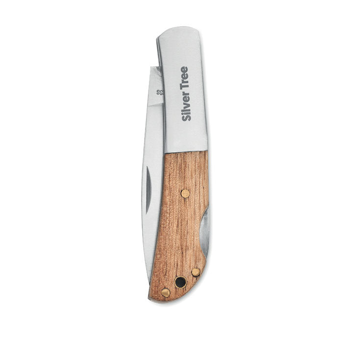 Funchal | Couteau pliable en acacia inoxydable
