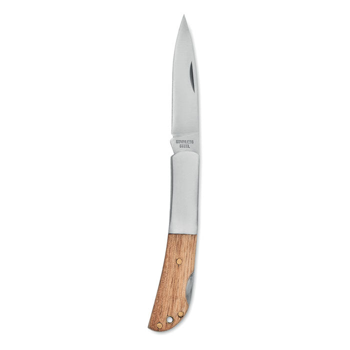 Funchal | Couteau pliable en acacia inoxydable
