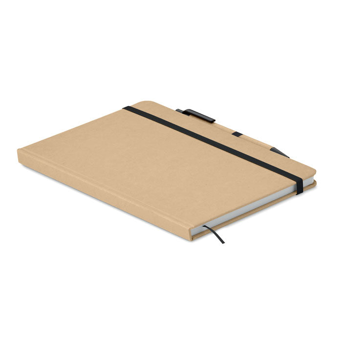 Genève | Carnet en carton recyclé avec stylo
