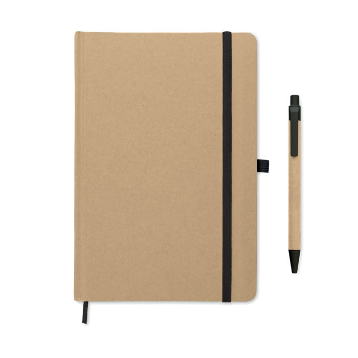 Genève | Carnet en carton recyclé avec stylo