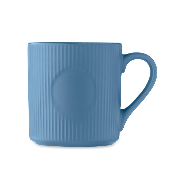 Roseau | Tasse céramique nervurée couleur mate