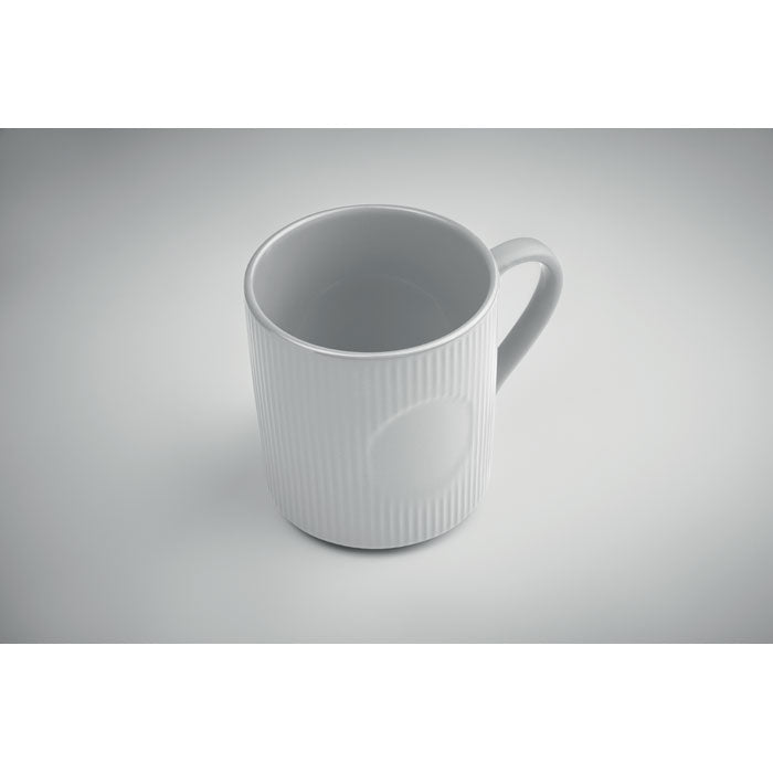Roseau | Tasse céramique nervurée couleur mate