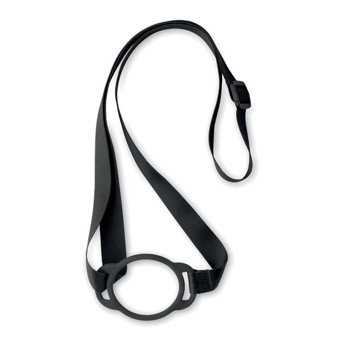 Geneva | Lanyard avec porte-gobelet en silicone personnalisable