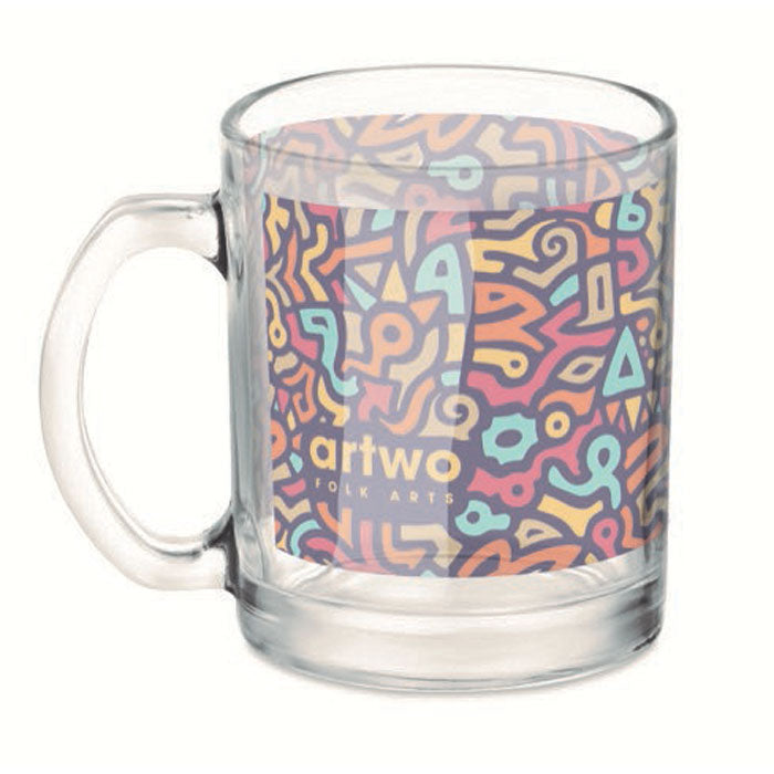 Manama | Tasse en verre transparent pour sublimation
