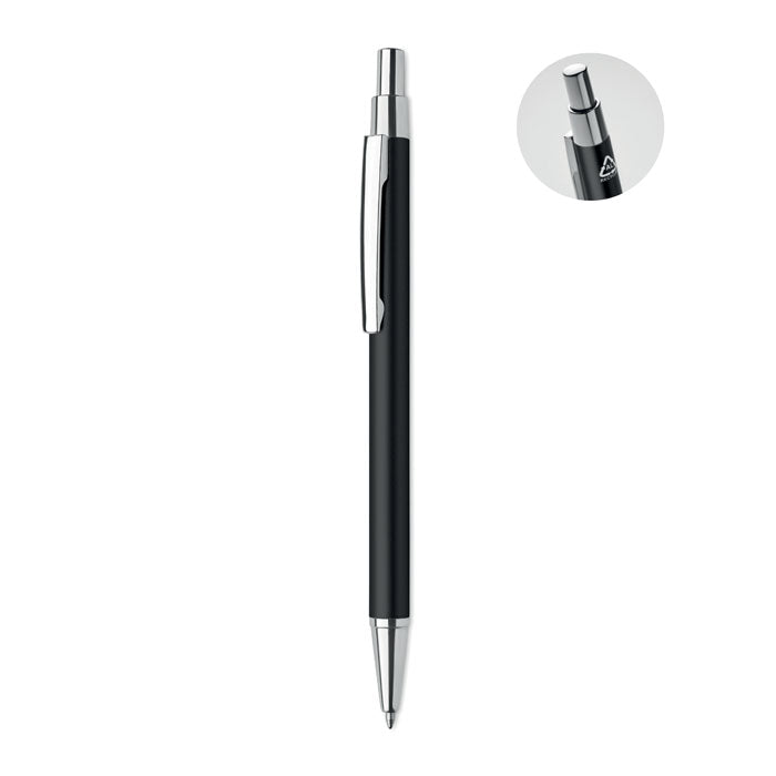 Ufa | Stylo bille à bouton poussoir en aluminium recyclé