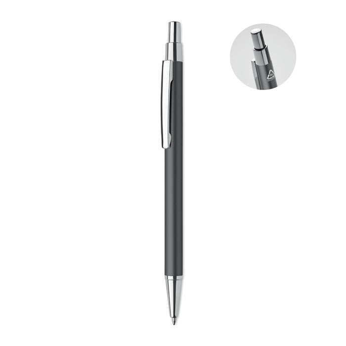 Ufa | Stylo bille à bouton poussoir en aluminium recyclé