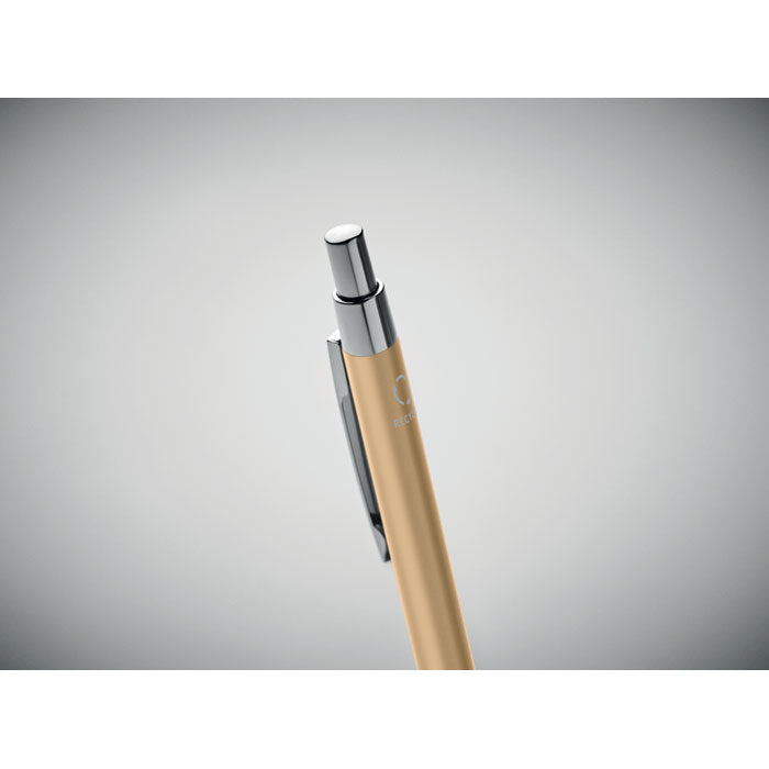 Ufa | Stylo bille à bouton poussoir en aluminium recyclé