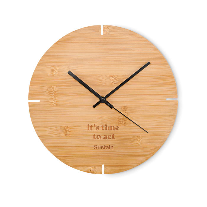 Hong Kong | Horloge murale en bambou