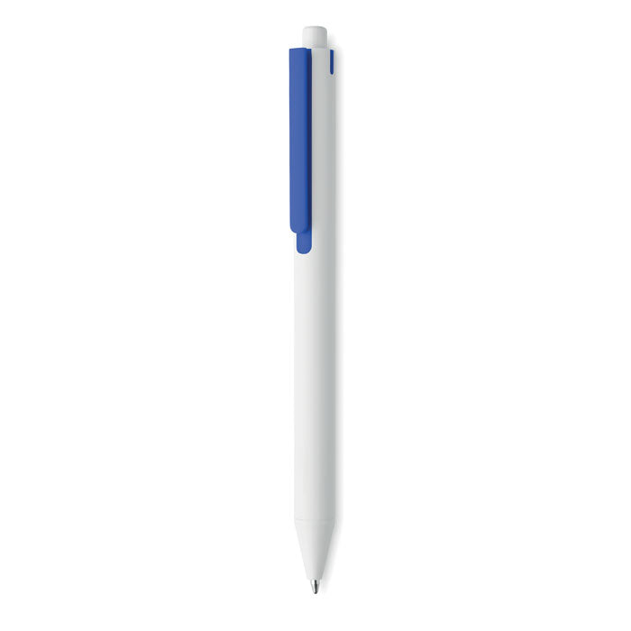 Luanda | Stylo à bille à bouton poussoir en ABS recyclé. Encre bleue