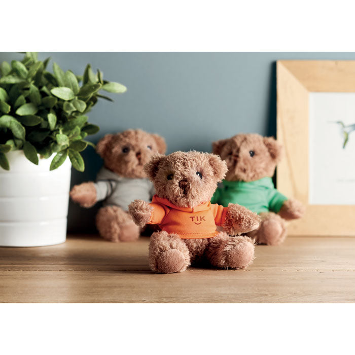 Cracovie |Our en peluche personnalisable avec t-shirt blanc