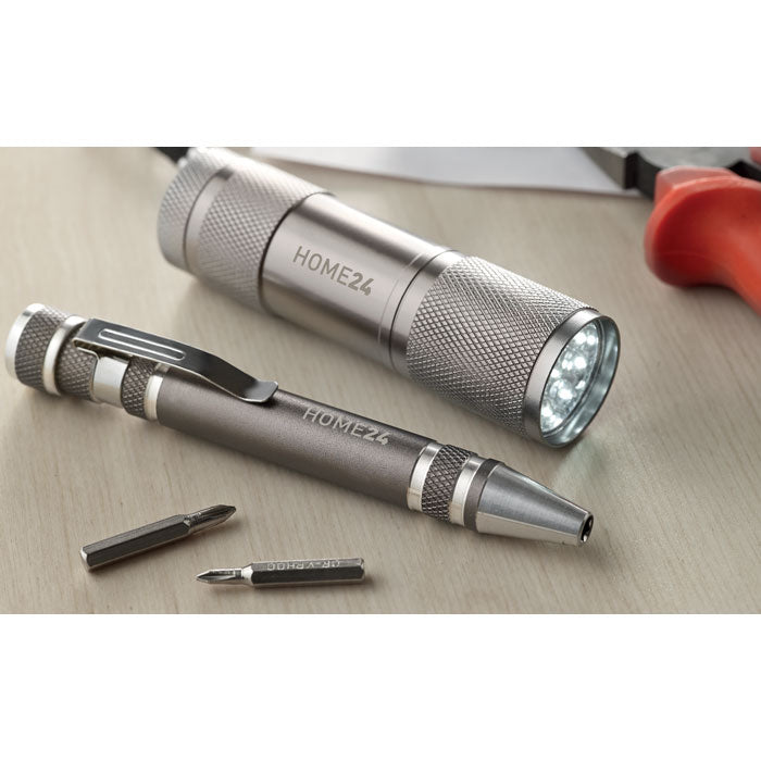 Malaga | Lampe torche et tournevis à personnaliser