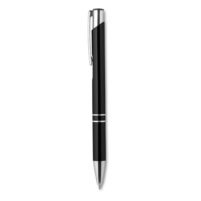 Mexico | Stylo bille rétractable en aluminium. Encre bleue