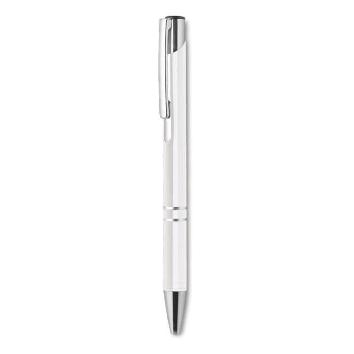 Mexico | Stylo bille rétractable en aluminium. Encre bleue