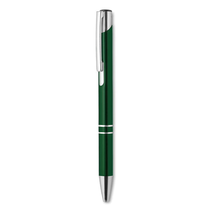 Mexico | Stylo bille rétractable en aluminium. Encre bleue