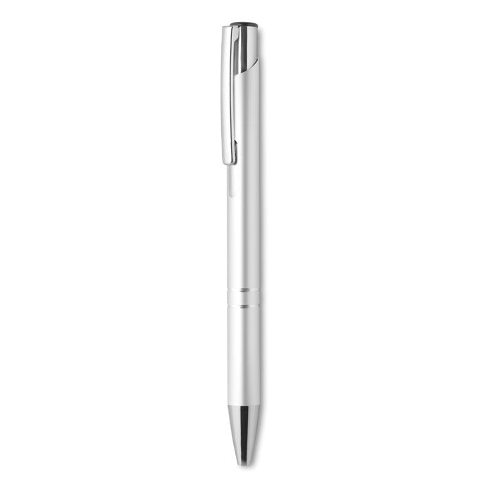 Mexico | Stylo bille rétractable en aluminium. Encre bleue
