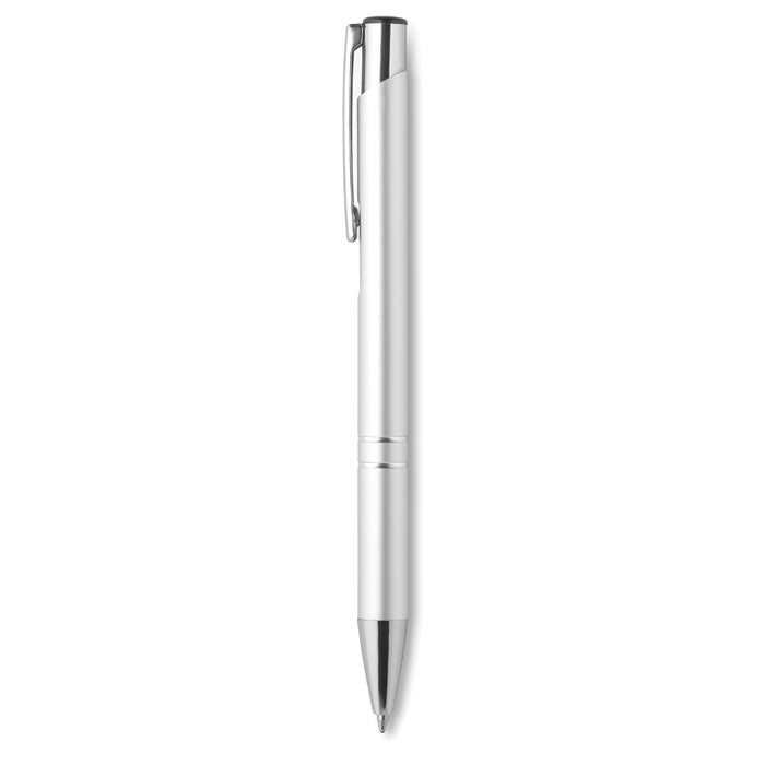 Mexico | Stylo bille rétractable en aluminium. Encre bleue