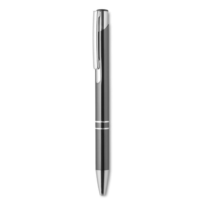 Mexico | Stylo bille rétractable en aluminium. Encre bleue