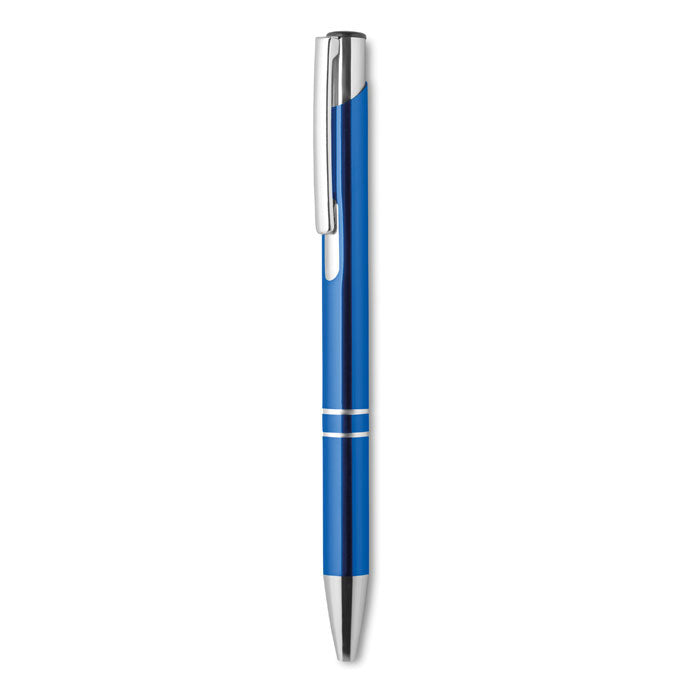 Mexico | Stylo bille rétractable en aluminium. Encre bleue